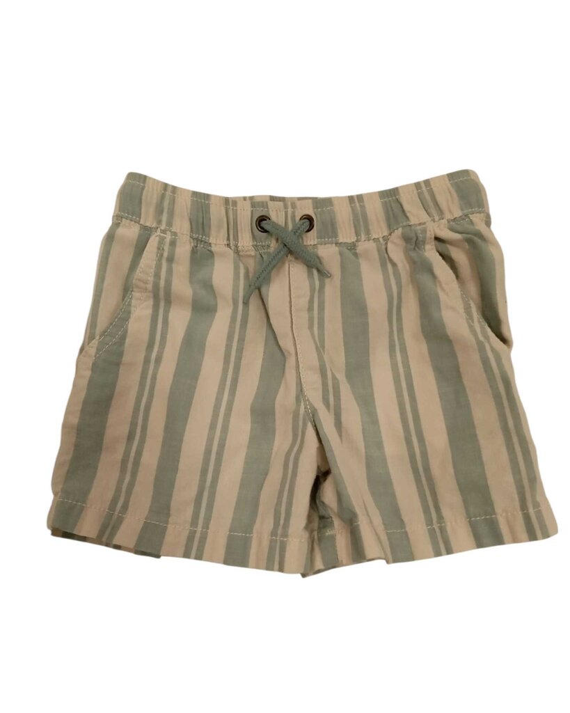 Shorts: Stripes, Blue Waist Tie