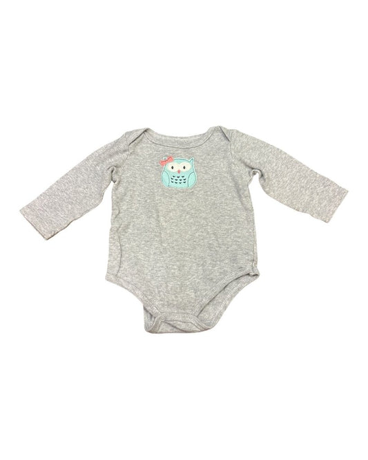 Long Sleeve Onesie - Owl