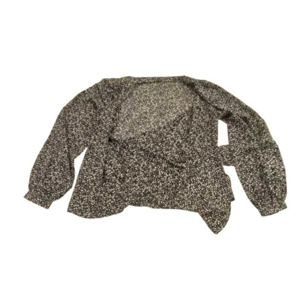 Long Sleeve Tie In Front Blouse