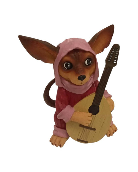 Chihuahua Musician Figure