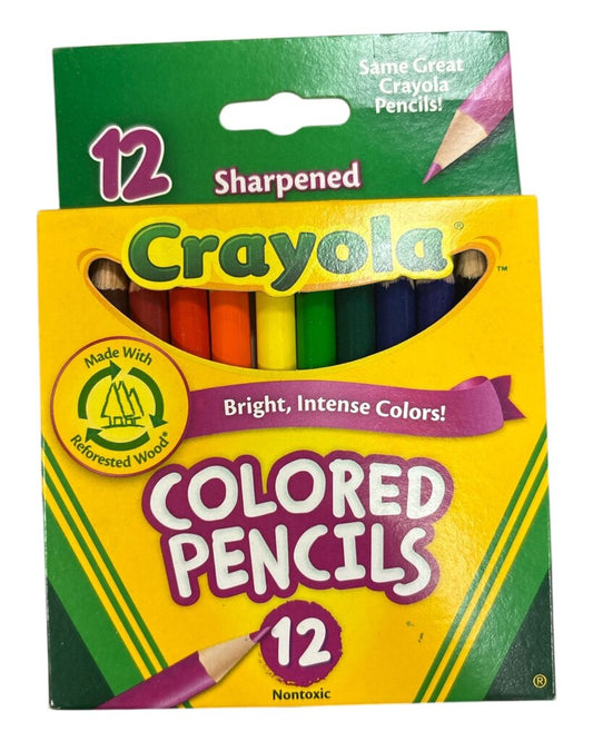 12 Pack Sharpened Colored Pencils