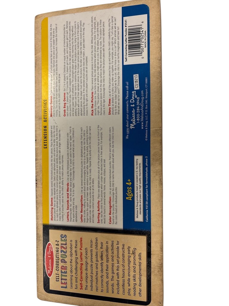 Self-Correcting Alphabet Puzzle