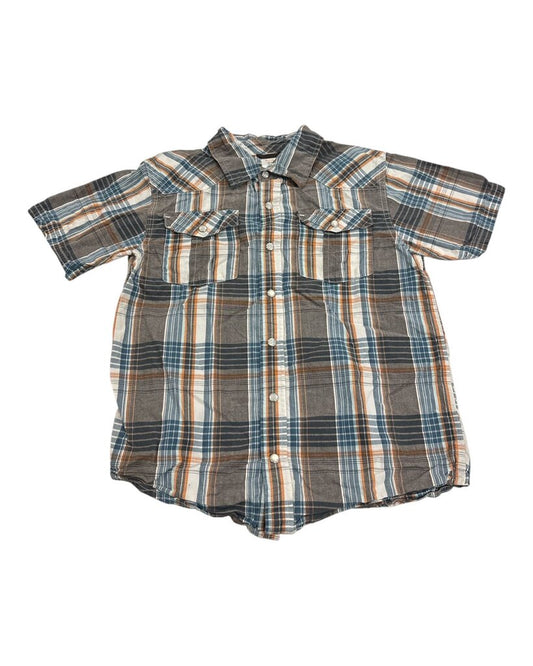 Short Sleeve Button Up - Plaid