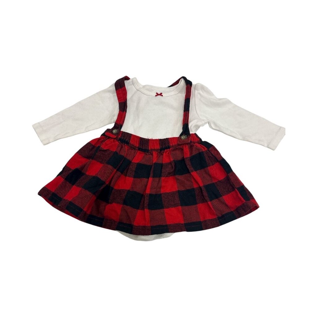 2pc Overall Skirt/Long Sleeve Onesie