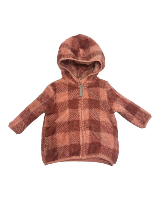 Hooded Zip Up - Plaid