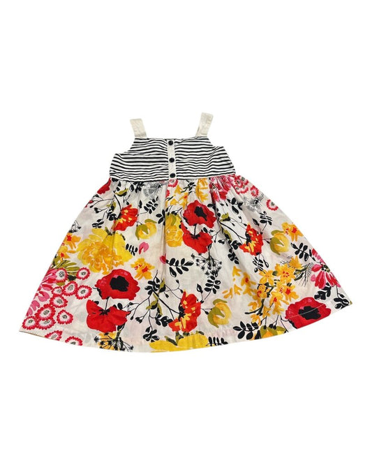 Flower/Stripes - Dress