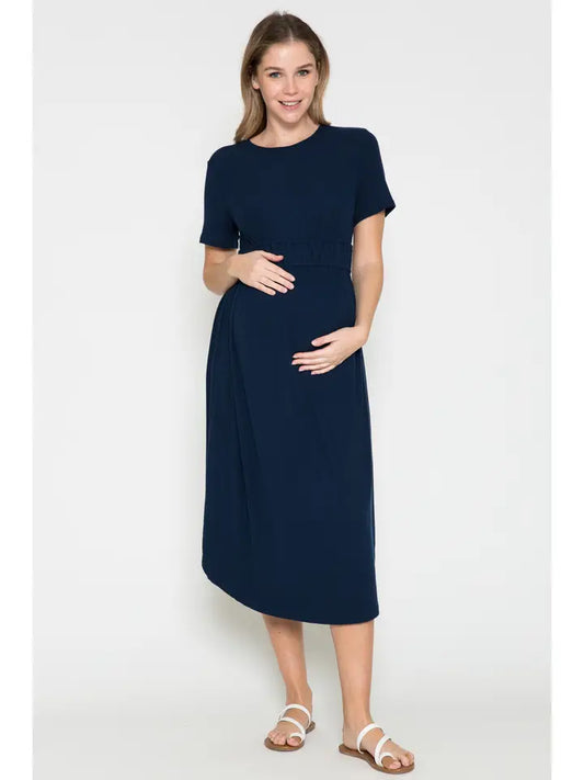 Ribbed Dress Waist Detail