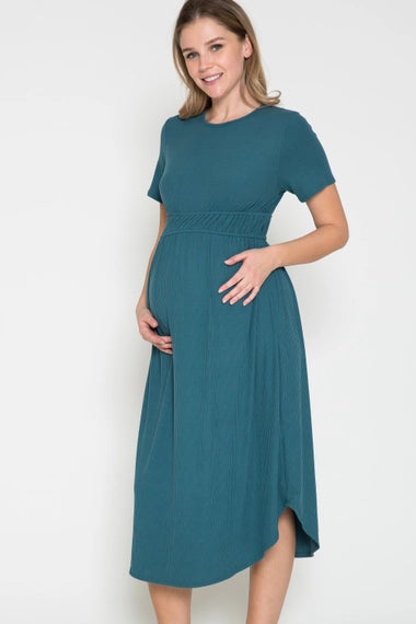 Ribbed Dress Waist Detail