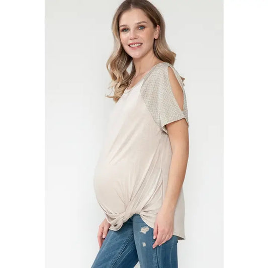 Glitter Short Sleeve Blouse