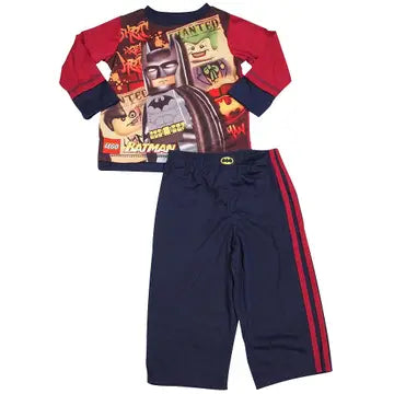 Batman Lego Long Sleeve 2 Pc Pajamas